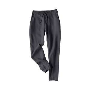 Vêtements pour femmes Ohsisa, nouvelle collection 2025, pantalon long décontracté en coton et lin, avec cordon de serrage à la cheville, pour femmes - Product Image 4