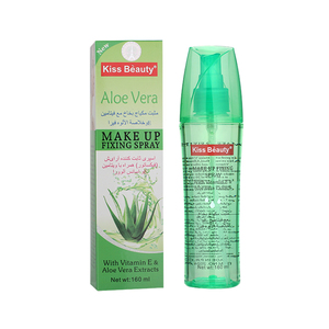 Kiss Beauty 160ml Vitamine E Aloë Vera Make-up Fixerende Spray Aangepaste Logo Private Label Waterdichte Make-up Fixerende Spray <span class=keywords><strong>Mist</strong></span> - Product Image 1