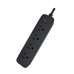 أشرطة طاقة قياسية أمريكية 4 طرق بدون وصلة تمديد USB مع مقبس تمديد كهربائي بطول كابل 1.5 م 2 م 3 م 4 م 5 م