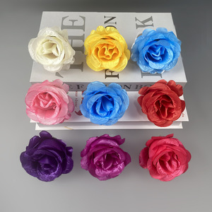 Capullos de Rosa Rellenos de Fibra, Flores de Tela de Seda de 6 cm, Decoraciones para Bodas, Accesorios para el Hogar - Product Image 3