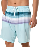 Shorts de bain décontractés et confortables pour hommes, personnalisables, à taille mi-haute, séchage rapide, respirants, avec broderie et taille élastique – Vente en gros