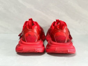 Zapatos Deportivos de Malla con Cordones de Diseño Lujoso y Alta Calidad, Color Rojo, Transpirables, con Suela Gruesa y Cómodos para Caminar y Uso Casual para Hombre - Product Image 3