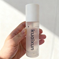 Flacons cosmétiques vides en PP de 100 ml, 20 ml, 50 ml, 1 oz, avec pompe pulvérisateur, flacons en plastique transparent givré avec pompe sans air et couvercles