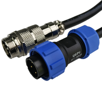 Conector Impermeable SP1710 SP1711 SP2110 SP2111 a Conector de Aviación GX16 de 5 Pines, Cable de Alimentación