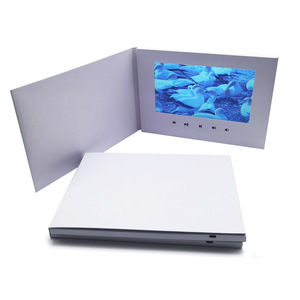 OEM produttore di 7 pollici LCD Advertising Booklet Video <span class=keywords><strong>libro</strong></span> lettore multimediale per artigianato di carta di Marketing regalo Friendly - Product Image 3