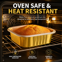 Einweg-Alufolienpfannen zum Backen, Braten & Warmhalten, Tiefe Alufolien-Backformen, Dampfgarer-Schalen, Lebensmittelzubereitung, Kuchen- & Ofenformen