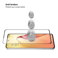 Protecteur d'écran, 3 pièces, en verre trempé pour téléphone portable OPPO Reno 8 Pro + 5G