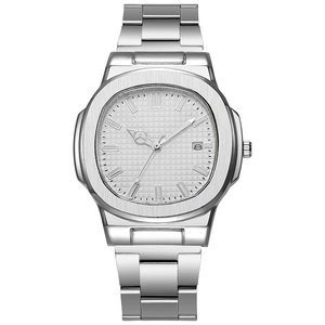 Business-style Quartz Watch With Stainless Steel Strap Eco-friendly Calendar Function Sporty Style Suitable For Men's Wear - Product Image 6