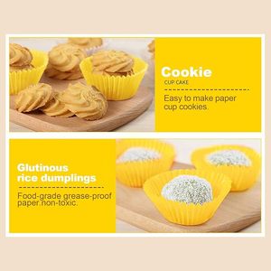 <span class=keywords><strong>Mini</strong></span> màu vàng cupcake lót 6cm nhỏ Muffin wrapper bền sô cô la khay dùng một lần Cookie chủ cấp thực phẩm Biscuit trường hợp - Product Image 2