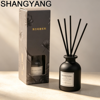 Bouteille en verre pour diffuseur d'arômes à bâtonnets, longue durée, 100ml 150ml, personnalisée, de luxe, marron, vide
