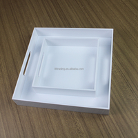 Plateau de rangement en acrylique, 6 pièces, maquillage de luxe, loisir créatif, fait à la main, plateau moderne, pour montre, bijoux, vente en gros
