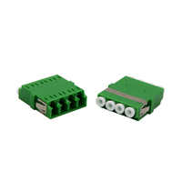 Konektor Serat Optik Lc pc Quad Fiber Optic Coupler Singlemode Multimode 4 Core adaptor Konektor Serat Lc
