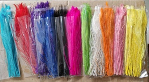 Magnifiques Plumes de Paon Indiennes Teintes et Lavées pour Costumes de Mariage, Artisanat, Bricolage et Spectacles Festifs - Product Image 6