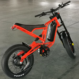 Vélo de montagne tendance de <span class=keywords><strong>20</strong></span> <span class=keywords><strong>pouces</strong></span>, vélo de ville, vélo électrique à pneus larges, batterie au lithium 48V 500W, cadre en alliage d'aluminium, 7 vitesses, capteur - Product Image 1