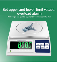 Balance numérique directe d'usine 1g 0.1g haute précision 30kg 40kg avec tour d'éclairage et interface RS232