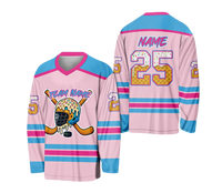 Maillot de hockey goutte à goutte de crème glacée personnalisé unisexe séchage rapide impression par sublimation pour jeunes tenue de jour de jeu de hockey sur glace