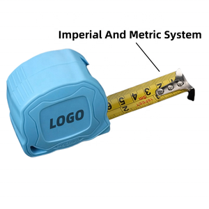 Ruban à mesurer bleu en gros avec logo personnalisé, système impérial et métrique - Product Image 2