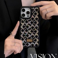 Nouveau diamant DESIGNERS étui de téléphone de luxe pour Iphone16 14 15 Pro Max mode personnalité couverture de téléphone pour iphone 13 16pro