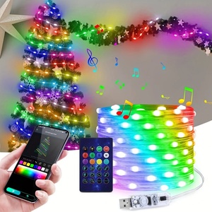 Guirnalda de Luces LED Inteligentes con Chip IC, Luces de Colores de Ensueño, USB de 5V, Direccionables, 20m/10m/5m, Decoración para Navidad, Fiestas y Música - Product Image 1