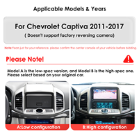 CARUPEZ Radio de Auto con Pantalla Táctil LCD IPS de 9.7 Pulgadas, Transmisor FM, Android Auto, GPS, CarPlay, USB, AC para Chevrolet Capativa 2011-2017