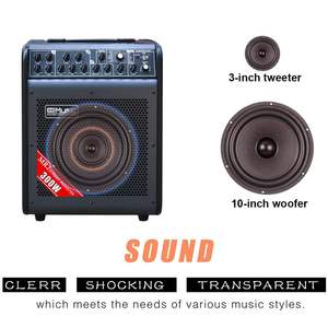 Amplificador de Sonido para el Hogar de 6 Canales y 300 Vatios, Funciona con Batería, Diseño Metálico, con Molde Privado - Product Image 5