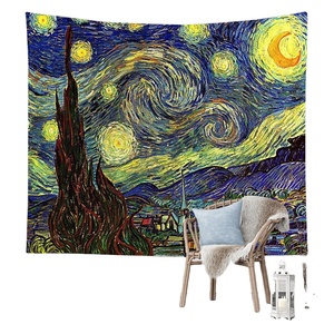 Van Gogh Huile <span class=keywords><strong>florale</strong></span> Impression numérique <span class=keywords><strong>Tapisserie</strong></span> murale Décoration pour salon et <span class=keywords><strong>chambre</strong></span> à coucher Tenture murale tissée à la main - Product Image 1