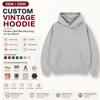 Vente en gros de sweats à capuche surdimensionnés pour hommes, 430 GSM, polyester et coton, imprimés, brodés, impression en relief, pull-over, streetwear d'automne