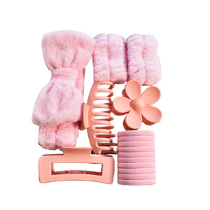 Oferta Especial: Set de 16 Accesorios para el Cabello - Lazos, Bandas para Muñeca, Coleteros Sin Costuras, Pinzas Mate y Set de Lavado - Product Image 5