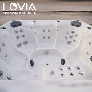 Lujo 6 Personas Spa <span class=keywords><strong>Tina</strong></span> De Bano Con Hidromasaje Invierno Al Aire Libre Bañera de hidromasaje Piscina Spa Al aire libre - Product Image 3