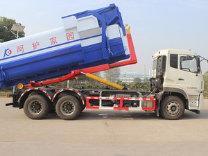 Camion benne à benne basculante Dongfeng 6x4 <span class=keywords><strong>de</strong></span> 25 tonnes, camion à benne basculante à 10 roues avec conteneur amovible <span class=keywords><strong>de</strong></span> 20m³ pour déchets - Product Image 3
