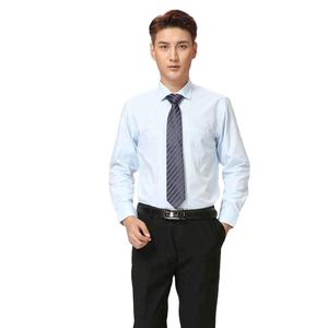 Camicia di cotone in saia di alta qualità per ufficio signore e signori manica lunga formale per la stagione primaverile - Product Image 2