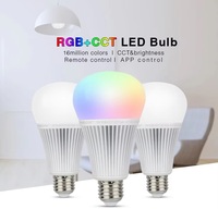 Luminosité et température de couleur réglable 2.4G Miboxer FUT012 9W RGB + CCT LED Ampoule