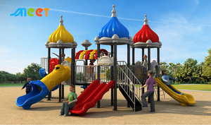 Ensemble de jeux d'extérieur pour enfants MT-ZMF009, <span class=keywords><strong>château</strong></span> de dessin animé, toboggan pour jardin et parc - Product Image 2