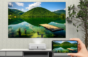 FLYIN Ultra courte portée 4500 ANSI Lumens cinéma éducatif <span class=keywords><strong>salle</strong></span> <span class=keywords><strong>de</strong></span> classe d'affaires <span class=keywords><strong>salle</strong></span> <span class=keywords><strong>de</strong></span> <span class=keywords><strong>réunion</strong></span> 3lcd Laser 4K <span class=keywords><strong>projecteur</strong></span> - Product Image 5