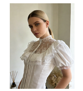 Chemisiers en dentelle et maille haut de gamme, durables et très abordables, nouveau style 2026, personnalisés pour femmes - Product Image 4