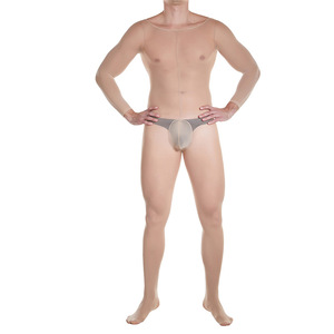 Sexy kruisloze <span class=keywords><strong>bodystocking</strong></span> voor heren van spandex/nylon met printpatroon, hoge stretch, lage taille, voor erotische doeleinden. - Product Image 4