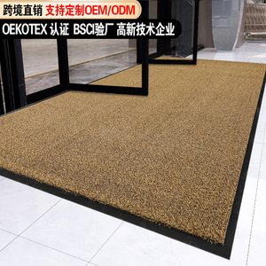 Alfombra Comercial de Polipropileno Personalizada con Bucle, Tapete Rectangular para Exteriores de PVC Antideslizante y Resistente al Desgaste, Color Café Oscuro - Product Image 4