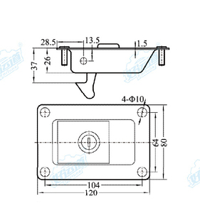 Serrure de boîte à outils de porte de camion Rv avec loquet de poignée de joint avec clés serrure de porte en acier inoxydable pour loquet de palette de camion de <span class=keywords><strong>caravane</strong></span> - Product Image 5