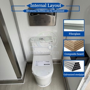 Bagno Mobile Portatile a 2 Postazioni con Asse Singolo, Impermeabile e di Alta Qualità, per Matrimoni, Festival ed Eventi all'Aperto - Product Image 3