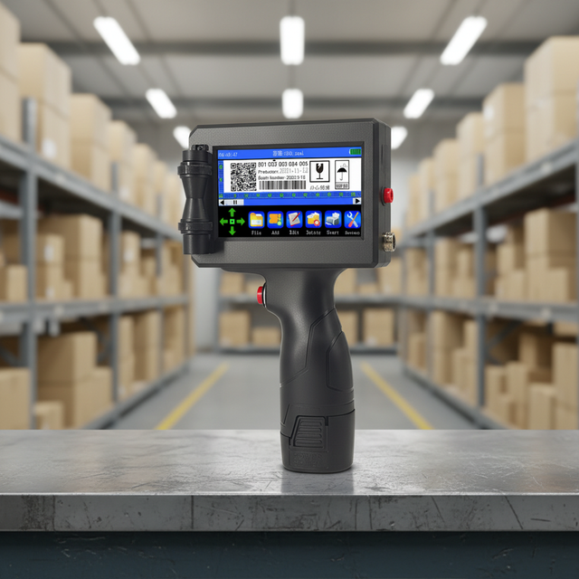 12.7/25.4mm Digital Handheld Inkjet Printer Gun, Logo Barcode Printing Machine for Corrugated Carton Coding