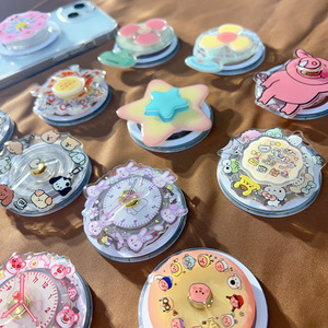 Bonito agarre giratorio para teléfono, funda para teléfono, soporte para atracones, soporte magnético retráctil para escritorio, cubierta de superficie, pegatina trasera - Product Image 2