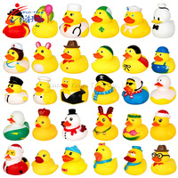Canard en caoutchouc scintillant créatif, jouet de bain flottant, canard en vinyle imperméable, jouet anti-stress pour adultes et enfants