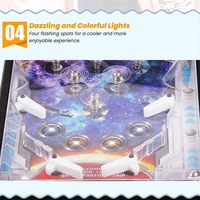Mesa de Pinball Eléctrica Clásica con Contador para Niños de 6+ Años, Tipo Boxeo, con Pago por Monedas, Educativa, de Sobremesa