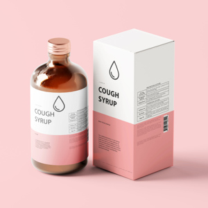 Produit personnalisé petite boîte pliante boîte de papier de carton blanc pour médicament supplément sirop multivitamine bouteille boîte d'emballage - Product Image 2