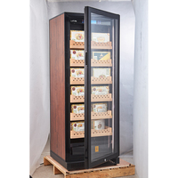 Humidor numérique électrique en acier inoxydable pour cigares, avec contrôle de l'humidité et éclairage LED, 1000 pièces