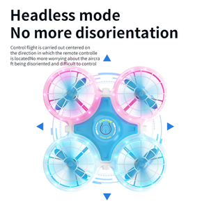 Dihua 2.4G RC LED diễn viên đóng Thế bay không người lái với <span class=keywords><strong>Gyro</strong></span> không đầu CHế độ 360 lật đồ chơi <span class=keywords><strong>Quadcopter</strong></span> cho trẻ em người lớn trong nhà ngoài trời bay trò chơi Quà Tặng - Product Image 6