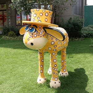 Escultura artística personalizada para decoración, estatua de diosa Girafe Jazz - Product Image 6
