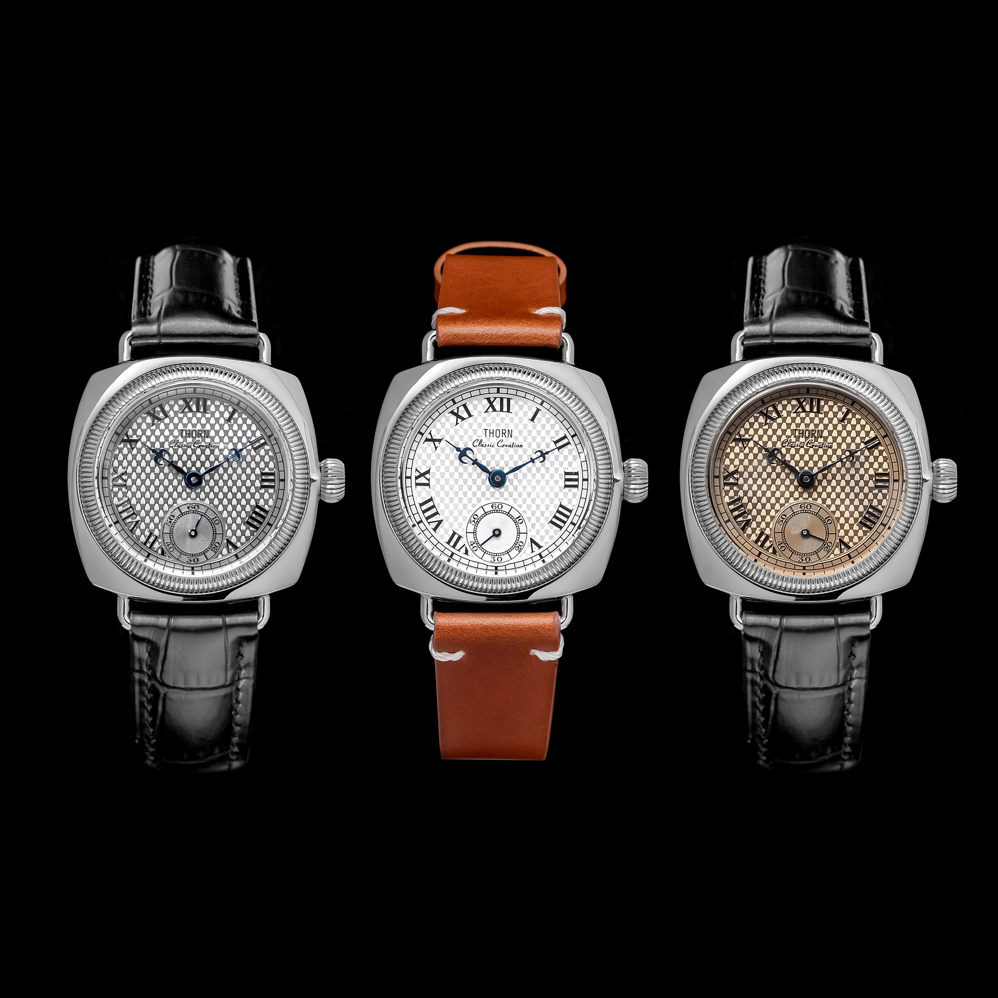 THORN Luxury Vintage Dial 36mm VD78 Quartz Movement Stainless