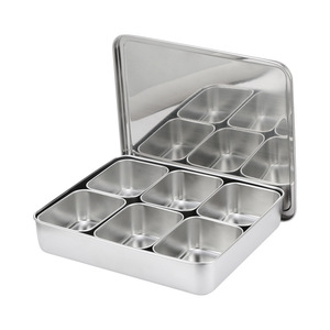 304 Stainless Steel Seasoning <b>Jar</b> Set L Size Airtight Layer Type With Lid <b>For</b> <b>Kitchen</b> Solid Condiments <b>Storage</b> - Product Image 2