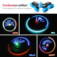 2.4G Creative Confession LED Lettre Double Face Conduite Papillon Stunt Roll 360 Degrés Twist Rc Car Avec Dazzling Show Light
